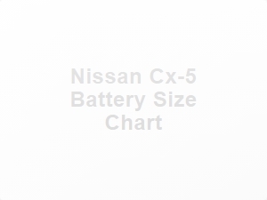 Nissan Cx 5 Battery Size Chart